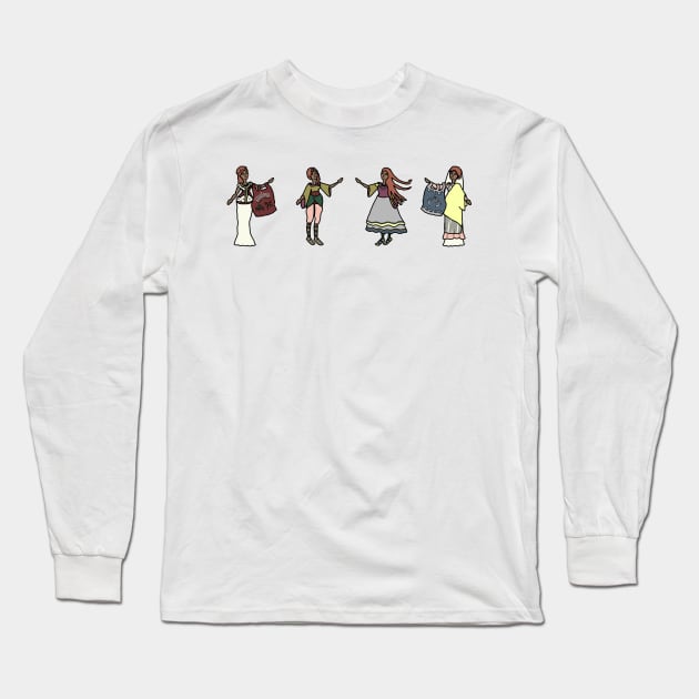 The Lady at the Joust Long Sleeve T-Shirt by LochNestFarm